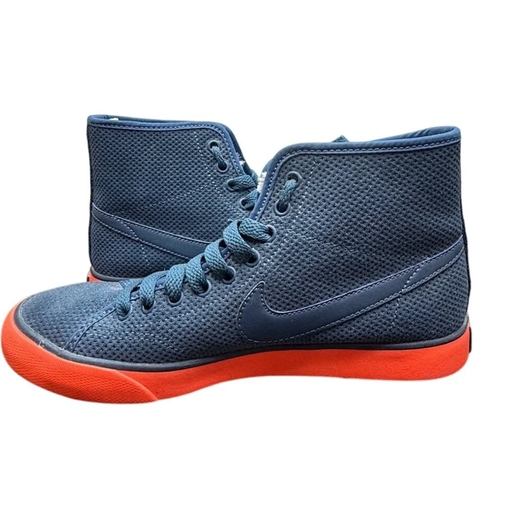 Nike Blazer High Top Sneakers Women's Athletic Shoes Blue Orange Sz 6 807163-448
